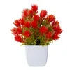 Decorative Flowers Fashion Potted Grass Simulated Artificial Green Plant Anti-Fade No Trimming Bonsai Ornaments