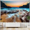 Tapisseries Dôme Caméras Beau Paysage De Vague Imprimé Grande Tapisserie Murale Tenture Murale Tapisseries Mur Art Nature Paysage Chambre Salon