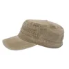 Détresse coton militaire chapeaux lavé vieux casquette plate quatre saisons mode hommes chapeau de soleil femmes casquette de Sports de plein air