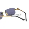 Lunettes de soleil carrées carti lunettes lunettes de soleil design pour femmes lunettes de soleil Nouvelle tête de léopard hommes sans cadre personnalité masculine mode avec lunettes optiques myopes