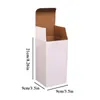 Woreczki z biżuterią składane pudełko kartonowe 3 warstwy zagęścić twardy papier biały karton prostokątne pudełka z tektury falistej Kraft mały prezent hurtowo