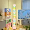 Golvlampor Kawaii Cute Lamp Stand Vibe Hörnsoffa Sängbord Rosa Lampara De Pie Reglerbar Intensidad Vardagsrumsdekoration