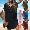 Women's Swimwear Womens Short Sleeve Swimsuit Tops Trim Swimwear Beach Wear Swim Wear Cover Up Dress Tops Summer Swimming Smock T Shirt 230710