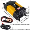 점프 스타터 300W 500W 태양 전력 인버터 12 110 220 V DC AC CAR VINSOR CONVERTOR 12V ~ 110V 220V 변압기 충전 HKD230710