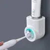 Portaspazzolini Creativo Distributore automatico di dentifricio Spremiagrumi Supporto per montaggio a parete Portaoggetti Accessori per il bagno Set 230710