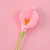 Fleurs décoratives Crochet Calla Lily Faux Bouquet Tricoté À La Main Cadeau Artificiel Pour Vase Maison Chambre Table Décor Arrangement De Fleurs Ornements