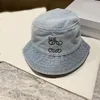 Lew Full Bucket Hat Designer Beanie Cap 2023 Ny blå högkvalitativ solskyddsmedel för män och kvinnor 59