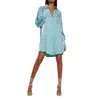 Womens Loose Fit Long Shirt Dress Solid Color Flash Comfortable Blouse For 2023 Autumn