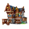 Diecast Modell Medieval Series Tavern Inn Retro Gebäude 033002 Modulare Blöcke Ziegel Kreative Architektur Spielzeug Geschenk Für Kinder 230710