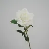 Decorative Flowers 77cm Artificial Real Touch Austin Rose Branch Stem Latex Simulation Silicone Home Wedding Decor