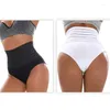 Shapers damer Damer hög midja magkontroll trosor Sömlösa randiga BuLifter Body Shaper underkläder