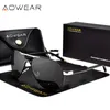 Sunglasses AOWEAR Brand Designer Polarized Men Aviation Coating Mirror Sun Glasses for Man Women gafas lentes de sol 230707