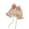 Chapeaux infantile bébé fille hiver tricot doux doux mignon bonnet de bonnet de bonnet de bonnet