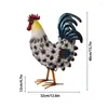 Decorazioni da giardino 1pc Gallo Statua Yard Decor Outdoor Realistico Weatherproof Hen Figurine Backyard Home Art Ornament