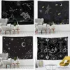 Tapisseries personnalisables lune Constellation tapisserie ciel étoiles univers espace tapisserie tenture murale soleil lune dortoir