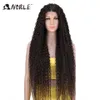 Peruca sintética de renda frontal longa encaracolada 38 polegadas peruca vermelha para mulheres afro kinky encaracolada peruca frontal de renda cosplay loira peruca de renda 230524