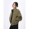 Giacche da donna Deeptown Vintage Bomber Corp Jacket Women Oversize Coreano Fashion Short Streetwear Outwear Cappotti stile Harajuku