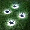 Decorazioni da giardino 14pcs impermeabile LED solare zampa d'orso luce da terra lampione esterno lampione da giardino lampada da parete decorazione percorso illuminazione luce impronta 230710