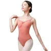 Stage Wear Summer Ballet Formation Costume Adulte Femme Sling Justaucorps Gymnastique One-piece Body Pour Femmes Performance Vêtements W22596