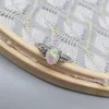 Солитарное кольцо Leechee 100 Натуральное опаловое кольцо для женщин Свадебное обручальное подарки 57 мм красочные драгоценные камни Чистые ювелирные изделия Реал 925 Серебряное серебро Z0313