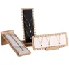 Jewelry Boxes Solid Bamboo Display Stand Necklace Bracelet Wooden Multiple Necklaces Easel Showcase Holder Board 230710