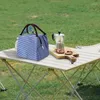 Juegos de vajilla, bolsa refrigeradora portátil, fiambrera térmica aislada para Picnic, grande, a prueba de fugas, reutilizable para viajes, trabajo, oficina, senderismo