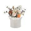Vaser Vintage galvaniserat järn Blomsterarrangemang Vas Stor dekorativ metallväxthink för hembord trädgård