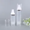 30ml 50ml 빈 공기 펌프 병 스퀘어 아크릴 휴대용 진공 성실한 화장품 치료 로션 크림 펌프 여행 병 SPVNX