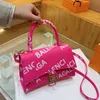 Shop-designed Bags Are Sold Cheaply 2023 New Fashion Versatile Letter Handbag with High Appearance and Red Temperament Cross Shoulder