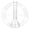 10 inches classic beaker bong hookah clear straight tube glass smoking water pipe dab rig 14.4 mm joint