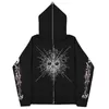 Men's Jackets Y2K Gothic Hip Hop Streetwear Skull Printed Anime Mens Women Hoody Coats Zip Cardigan Couple Hoodies Sweatshirts