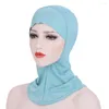 Abbigliamento etnico Hijab musulmano spagnolo Cappello fondo Moschea Moda Abaya Culto Ramadan Preghiera Caftano islamico