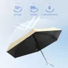 Paraguas nuevos colores paraguas de bolsillo ultraligero portátil Anti UV paraguas de sol lluvia mujeres hombres paraguas niños