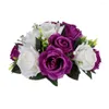 Dekorative Blumen, künstliche Blumen, Ball-Arrangement, Blumenstrauß, Kunststoff-Rose mit künstlicher Basis, für Hochzeit, Mittelstücke, Party, Heimdekoration