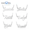 Pendant Necklaces 925 Sterling Silver Personalized Nameplate Letter Necklace Custom Name Pendants Mothers Day Christmas Gift for Women