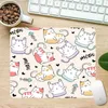 Mouse Pads bilek halı çizgi film kedi oyun 18x22cm fare ped baskılı yağ geçirmez küçük masa pedleri klavye tablo fotoğraf arka plan R230710