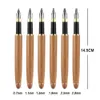 Fountain Pens 1Pc Bamboo Calligraphy Art Pen Broad Stub ChiselPointed Nib 07mm 11mm 15mm 19mm 25mm 29mm Writing Tool 230707