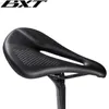 Fietszadels Koolstofvezel Mountainbikezadels Leer Hol Zitkussen Soft Seat Racefiets Leren zadel Zwart Fietsonderdelen HKD230710