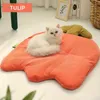 Cama con almohadilla para gatos para interior, alfombrilla para perros pequeños y medianos, suave y bonito cojín para dormir, cama antiansiedad, alfombrillas extraíbles y lavables para mascotas