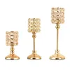 Portacandele 1pc Retro elegante metallo ottone candelabro decorazione casa centrotavola matrimonio regalo di San Valentino