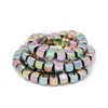 Beads 2/3/4/6MM Square Light Purple Hematite Spacer Cube Natural Stone Loose For Jewelry Making Diy Bracelet Accessories