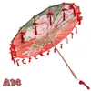 Umbrellas 82cm Silk Cloth Women Umbrella Cherry Blossoms Tassel petal umbrella Umbrella Chinese Style Oil Paper Umbrella