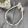 Anhänger Halsketten Mode Harz Auge Halskette Für Frauen Nette Schmuck Edelstahl Link Kette Gelb Weiß Farbe Choker