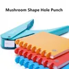 Other Desk Accessories Creative Mushroom Shape Hole Punch Disc Ring Ttype Puncher DIY Paper Cutter Craft Machine for Offices Planner Stationery 09983 230707