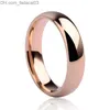 Fedi nuziali New Fashion 4mm6mm Anello in oro rosa placcato tungsteno Wedding Dome Band Coppia Anello gioielli Spedizione gratuita Taglia 514 Z230711