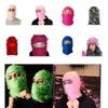 Beanie Skull Caps Pasamontañas Distressed Knitted Full Face Ski Mask Shiesty Camouflage Fleece Fuzzy 230710