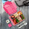 Geschirr-Sets, Bento-Lunchbox für Kinder, Snack-Behälter, Picknick-Set mit gesundem Geschirr