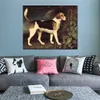 Classique Animal Toile Art Cheval Paysage Ringwood A Brocklesby Foxhound George Stubbs Peinture Peint À La Main Hôtel Room Decor