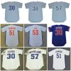 Montreal Vintage Baseball Jersey 51 Randy Johnson 1988 53 Charlie Lea 1983 57 Gary Carter 1974 John Wetteland 1994 30 Cliff Floyd Dave