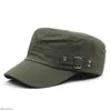 Basker Vår Solid Bomull Militär Taktisk Snapback Keps Man Utomhus Sport Militär Sjömansmössa Flat Top Army Baseball Damer